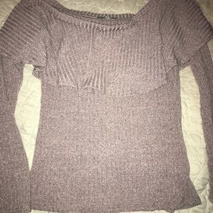 Off the shoulder long sleeve